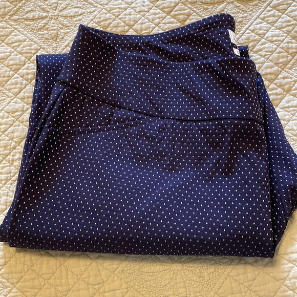 Charter club womens pant, navy with silver dots. - Picture 2 of 5